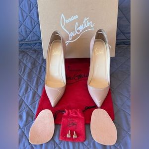 Christian Louboutin Pigalle 120mm Patent nude Pumps